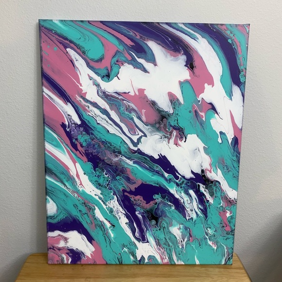 Original Pour Art, Abstract, Canvas, Home Decor - Picture 3 of 4